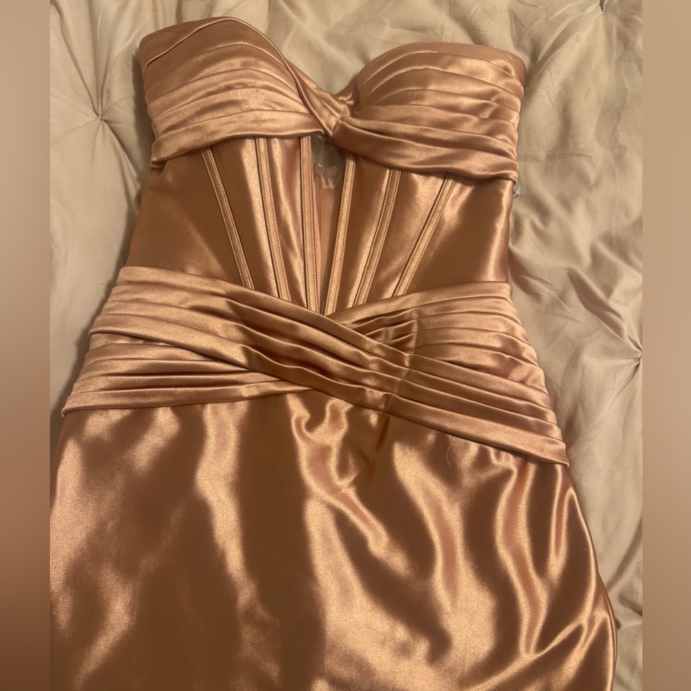 Sherri Hill strapless homecoming dress